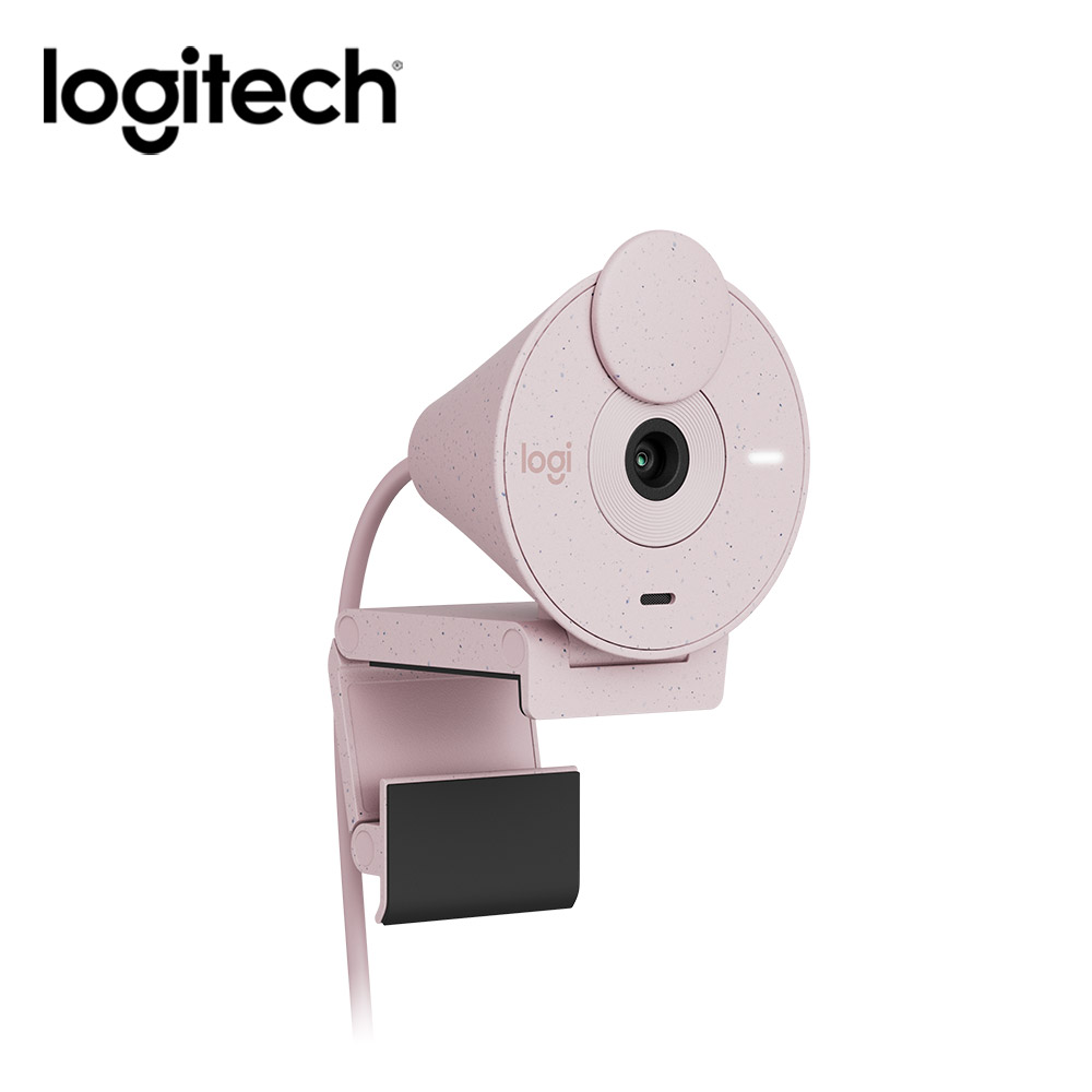 羅技 Logitech BRIO 300 網路攝影機-玫瑰粉