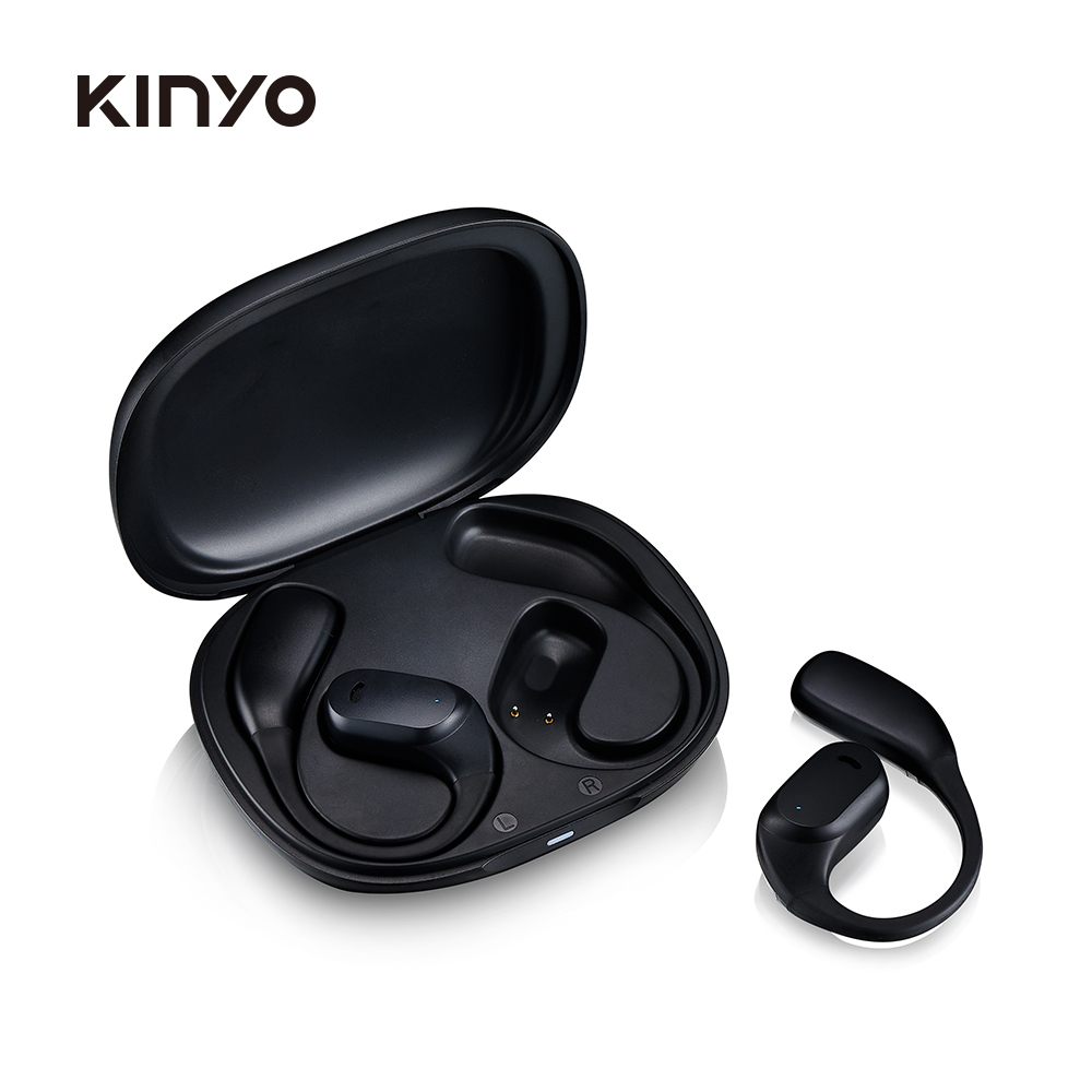 KINYO 耳掛式藍牙耳機-黑
