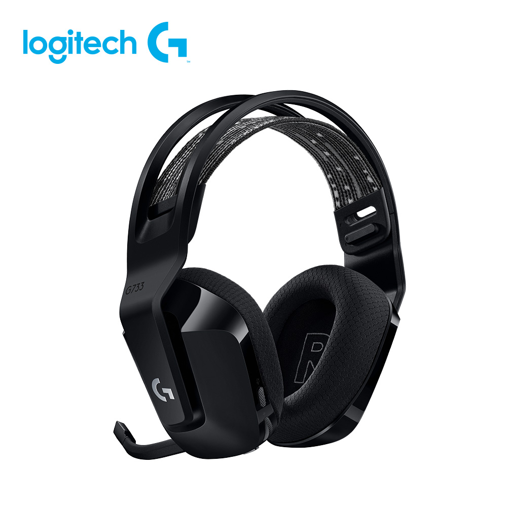 羅技 Logitech G733無線RGB炫光電競耳機麥克風-黑