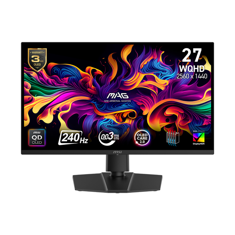 微星 MSI 27型 2K QD-OLED平面電競螢幕 (2560x1440/240Hz/0.03ms))