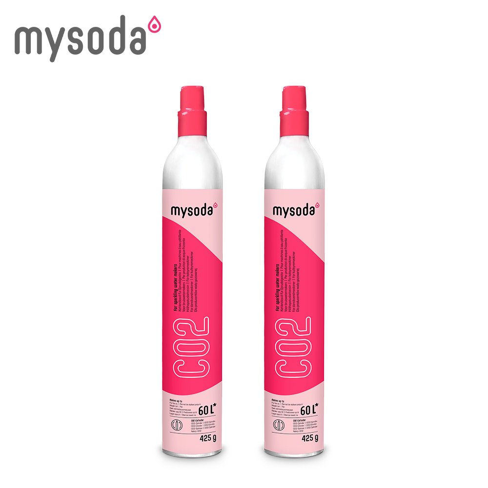 mysoda 425g二氧化碳交換鋼瓶/2入組