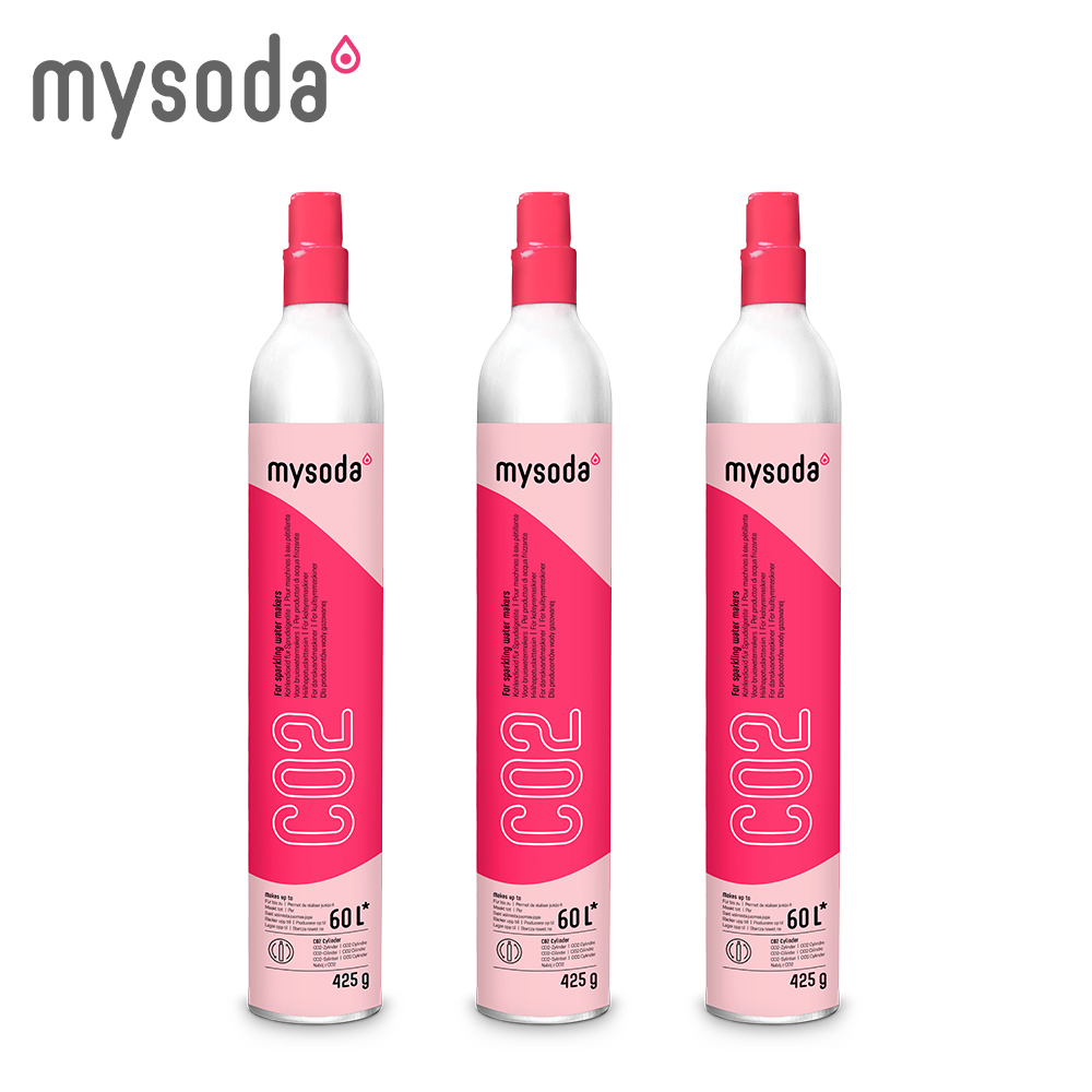 mysoda 425g二氧化碳交換鋼瓶/3入組