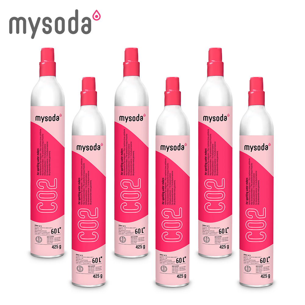 mysoda 425g二氧化碳交換鋼瓶/6入組