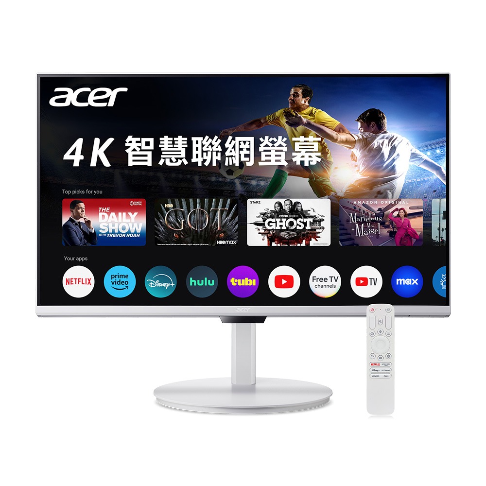 Acer DA271K 4K旋轉智慧聯網螢幕 (27吋/UHD/60Hz/4ms/VA/喇叭)