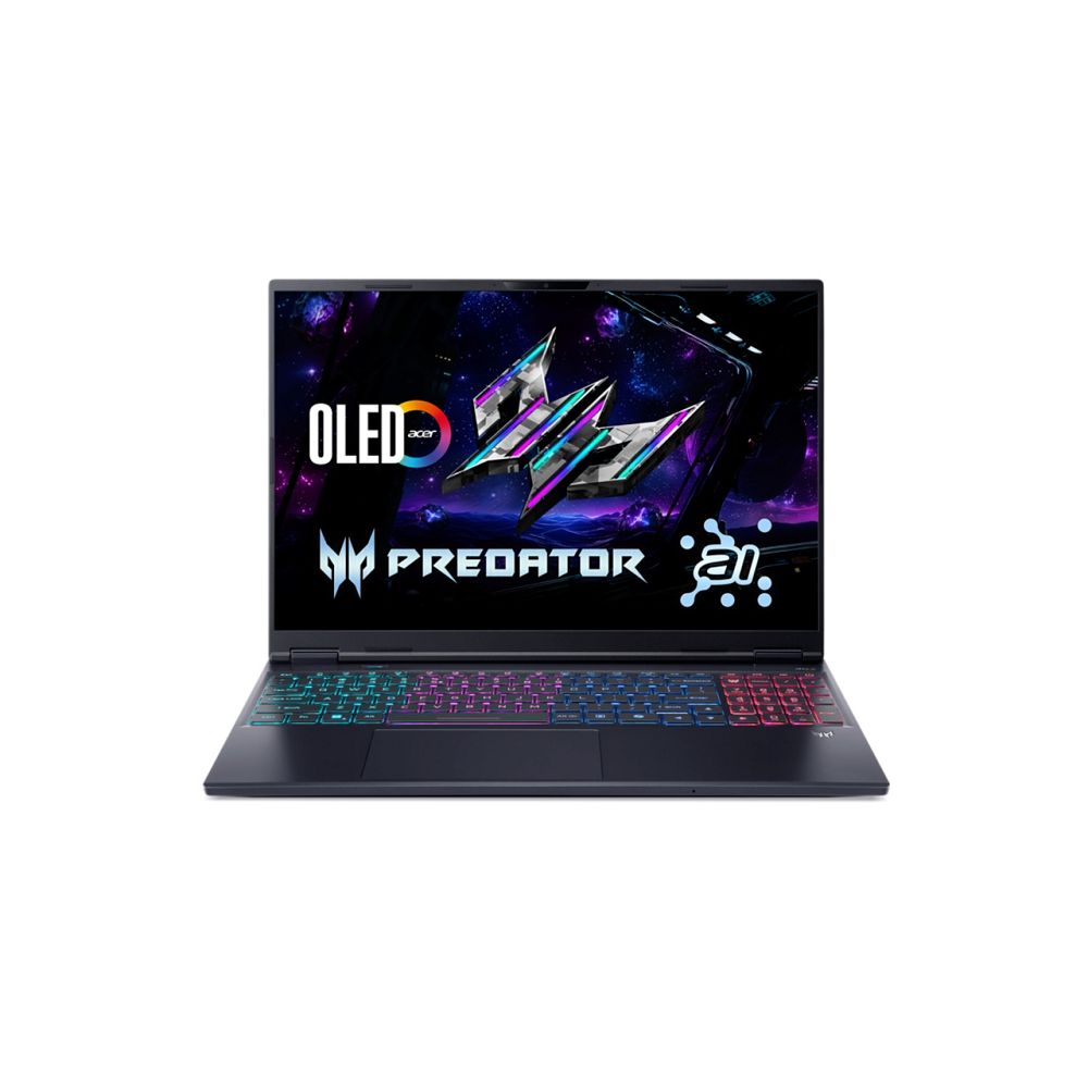宏碁 ACER Predator AI電競筆電 16" (Intel Core Ultra7-255HX/16G/512G/RTX5060-8G/W1) 黑