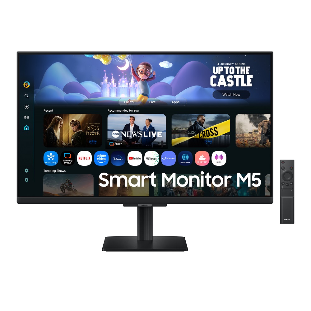 三星 SAMSUNG M5 27型 FHD IPS 智慧聯網螢幕 (1920x1080/60Hz/5ms/5W喇叭*2) 黑