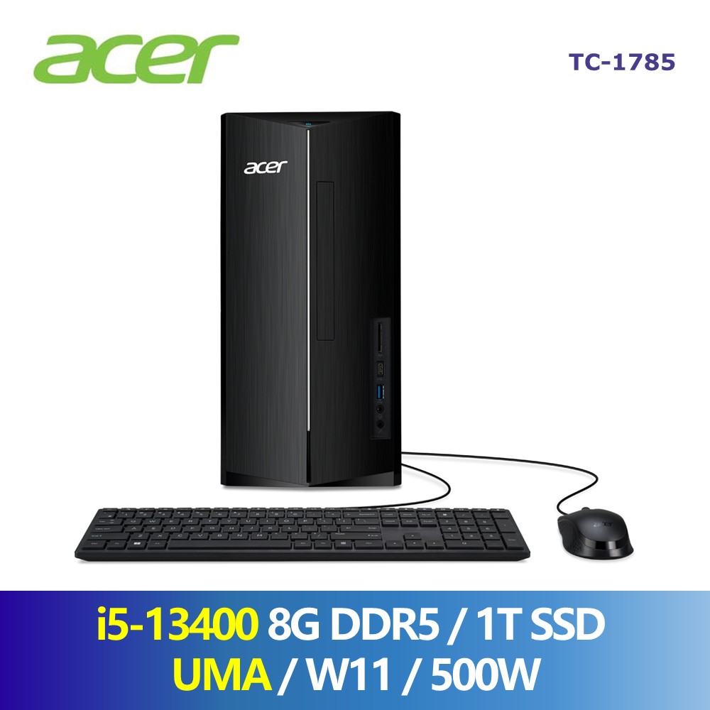 宏碁 ACER 桌上型主機 (i5-13400/8G/1T/W11/500W)