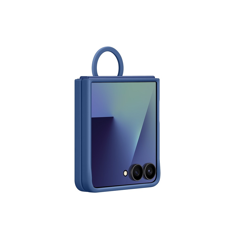 SAMSUNG Flip7 矽膠薄型保護殼(附指環扣)藍(EF-PF766TNEGWW)