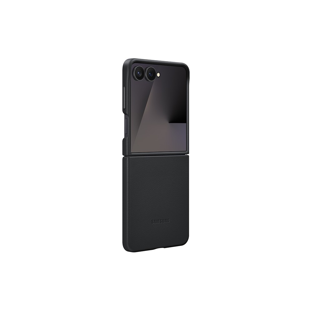 SAMSUNG Flip7 純素皮革保護殼-黑