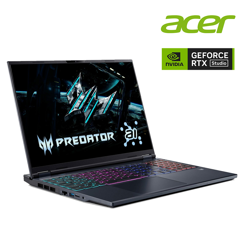 ACER Predator 電競筆電 黑(特仕升級) (U9 275HX/16G+32G/512G+1TB SSD/RTX5070Ti)