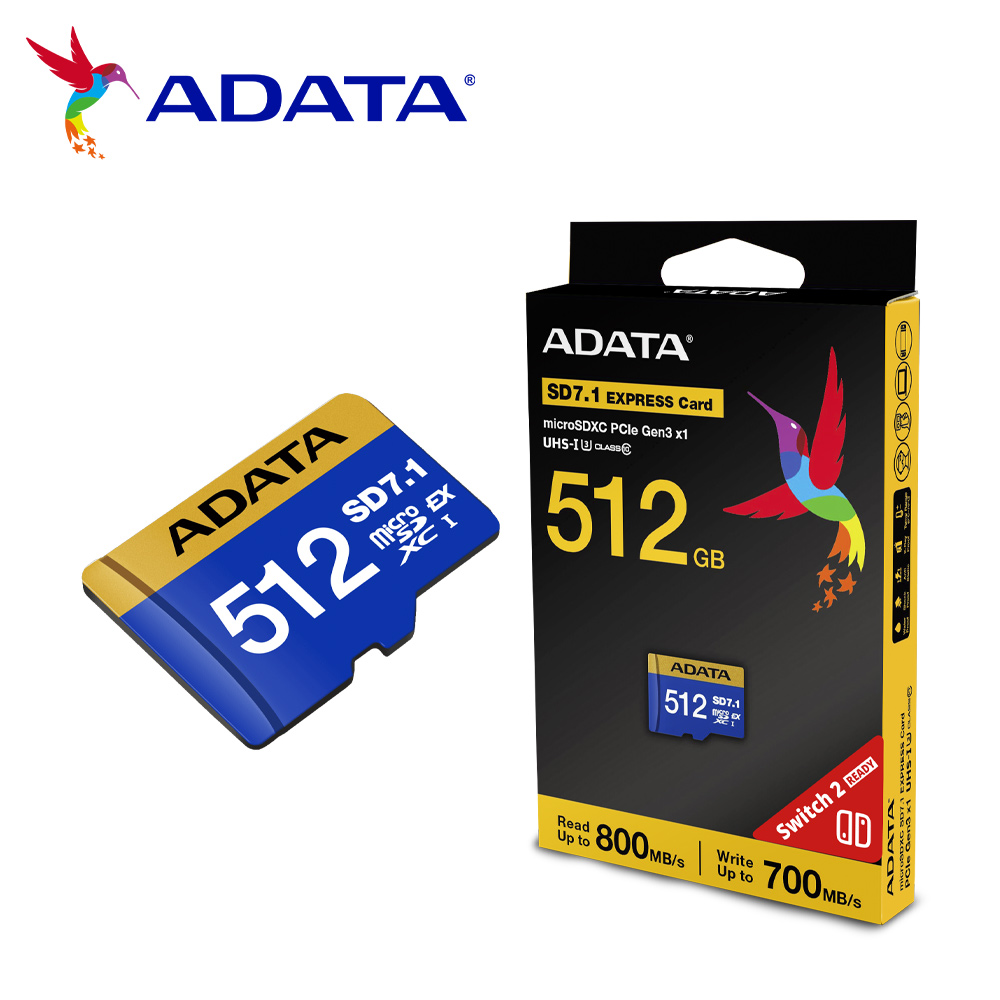 威剛MicroSDXC Express 512GB 超高速記憶卡