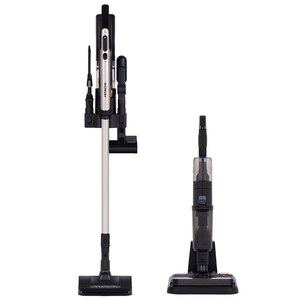 HITACHI 直立/手持兩用充電式濕拖吸塵器