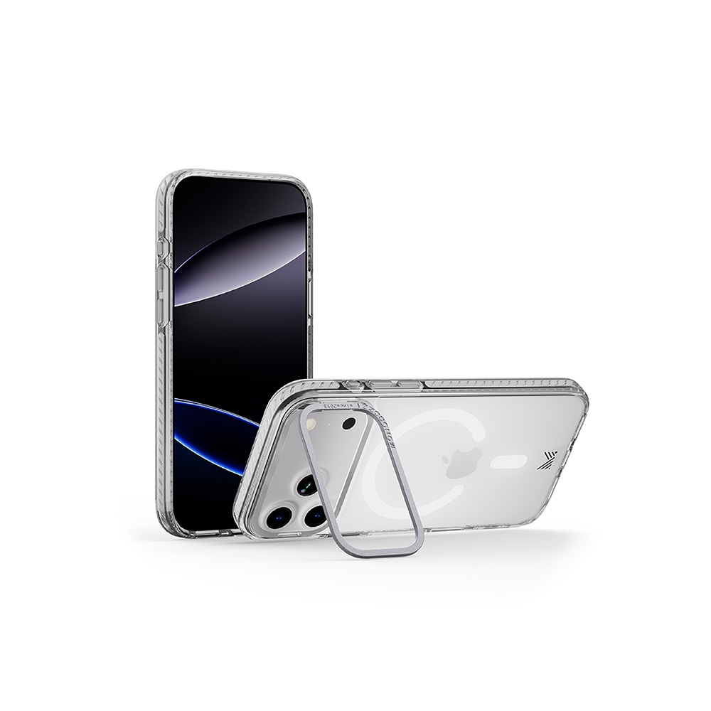 MONOCOZZI i17 Pro 磁吸鏡頭支架殼-銀