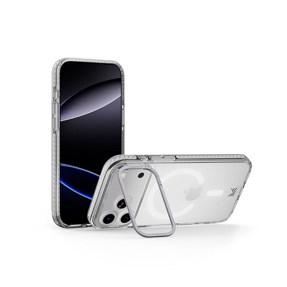 MONOCOZZI i17 Pro Max 磁吸鏡頭支架殼-銀