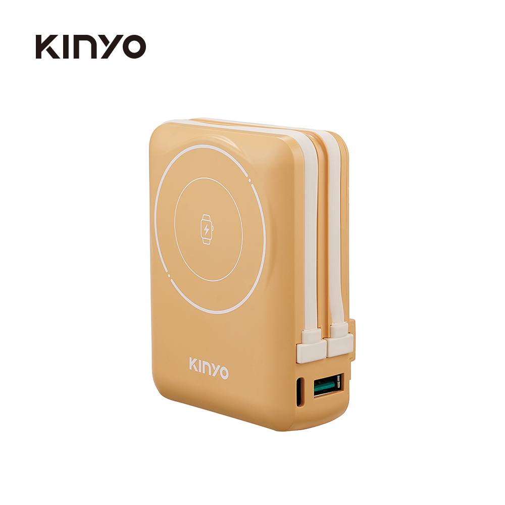 KINYO 9合1固態防爆行動電源10000mAh-黃