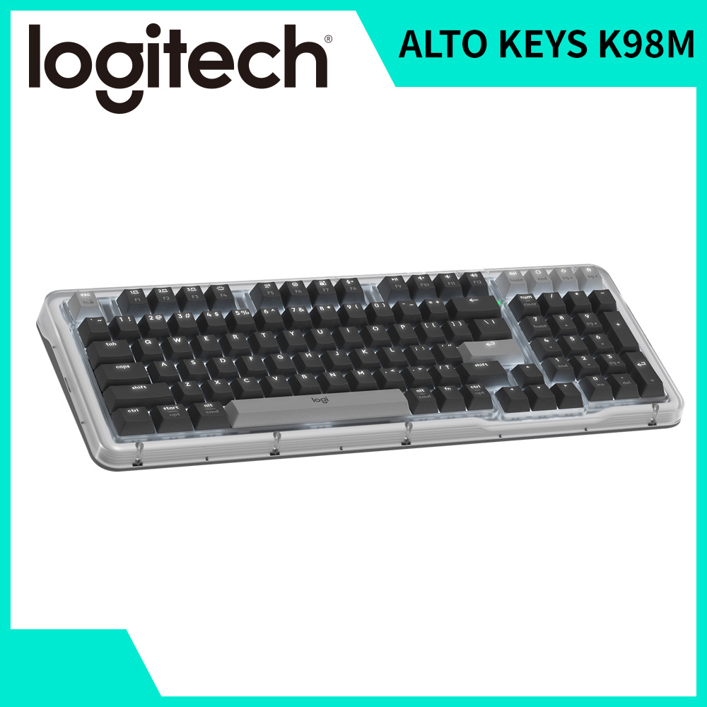 羅技 Logitech ALTO KEYS K98M機械式無線鍵盤-石墨黑