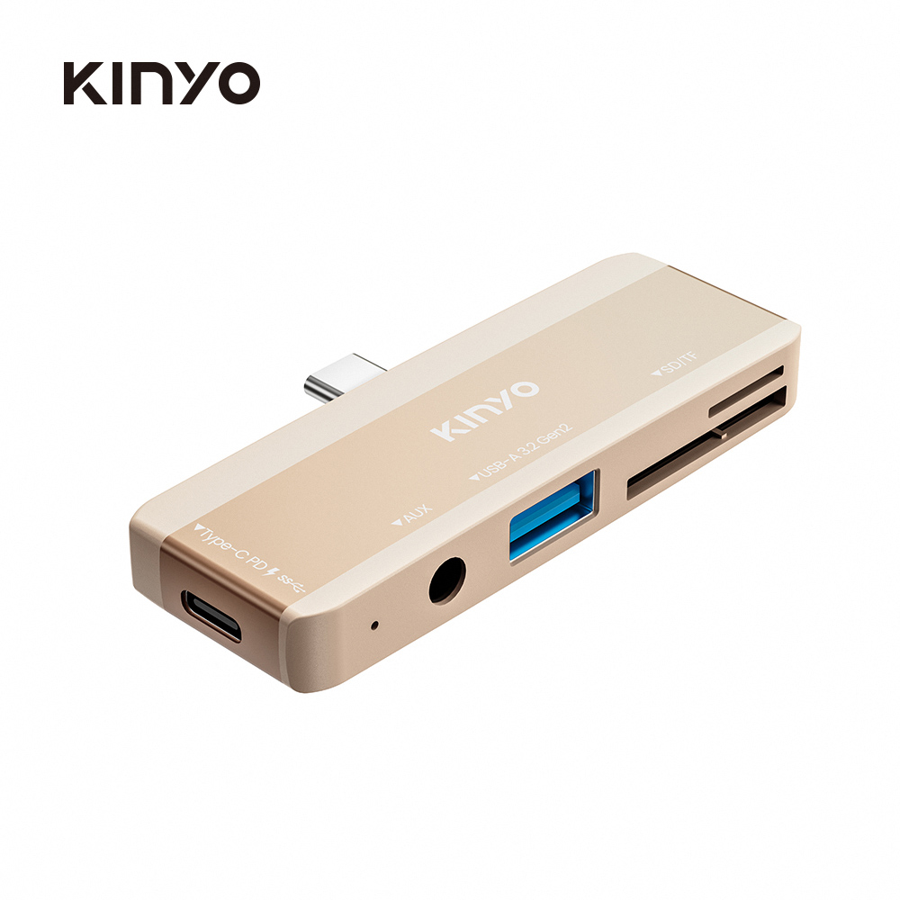 KINYO 直插式五合一讀卡多功能擴充座