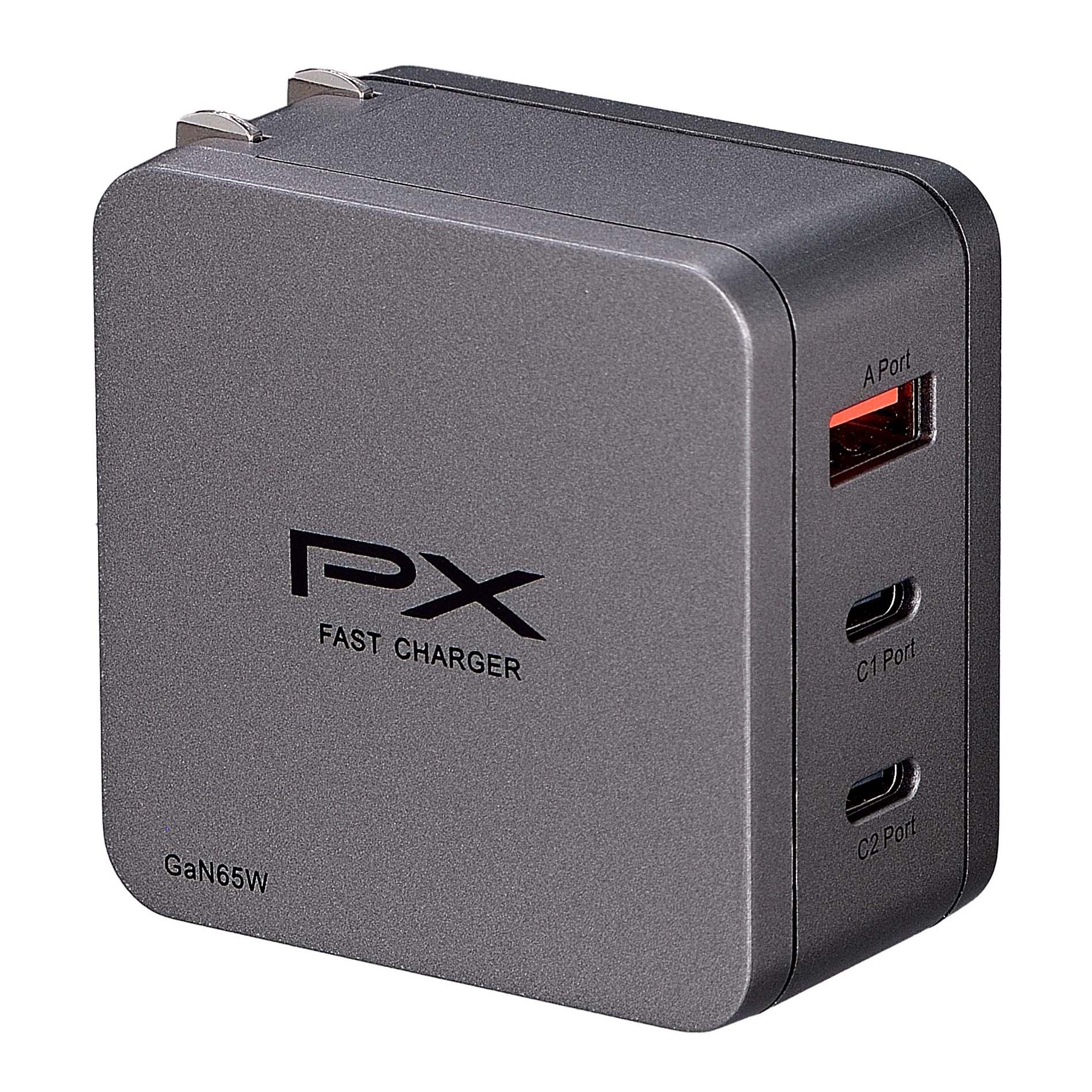 大通 氮化鎵 65W電源供應器-灰