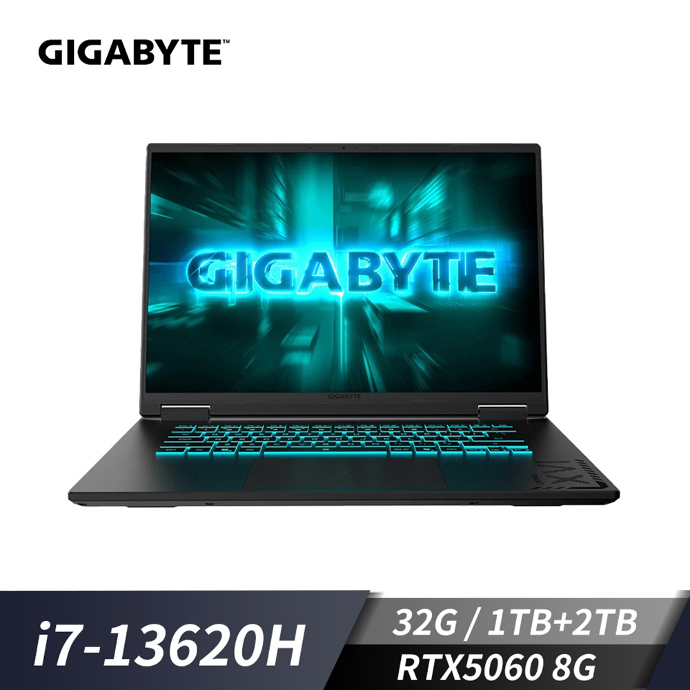 技嘉 GAMING A16 16吋 特仕筆電-黑 (i7-13620H/32G/1TB+2TB SSD/RTX5060/W11)