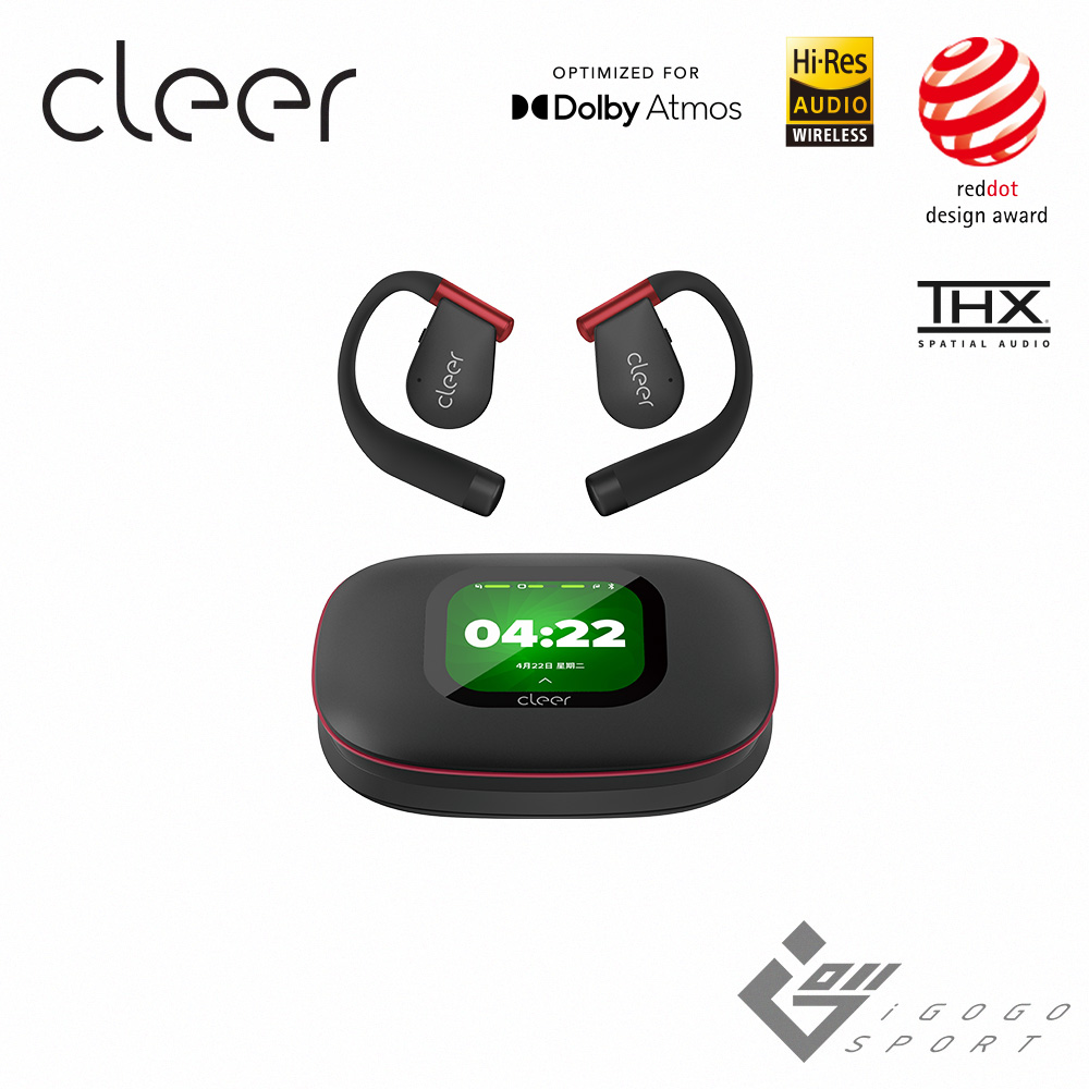 Cleer ARC 5開放式AI藍牙耳機運動版玄焰黑