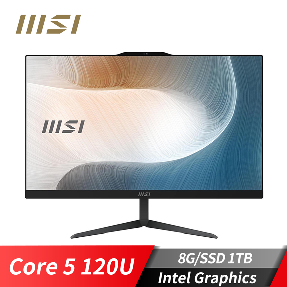 微星MSI Modern AM242 24型  AIO液晶電腦 (Core 5 120U/8G/1TB/W11)
