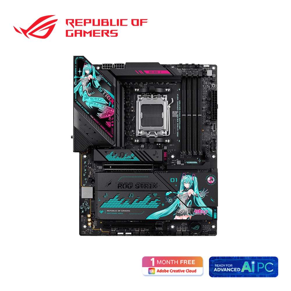 ASUS ROG X MIKU X870E-H 主機板(初音聯名款)