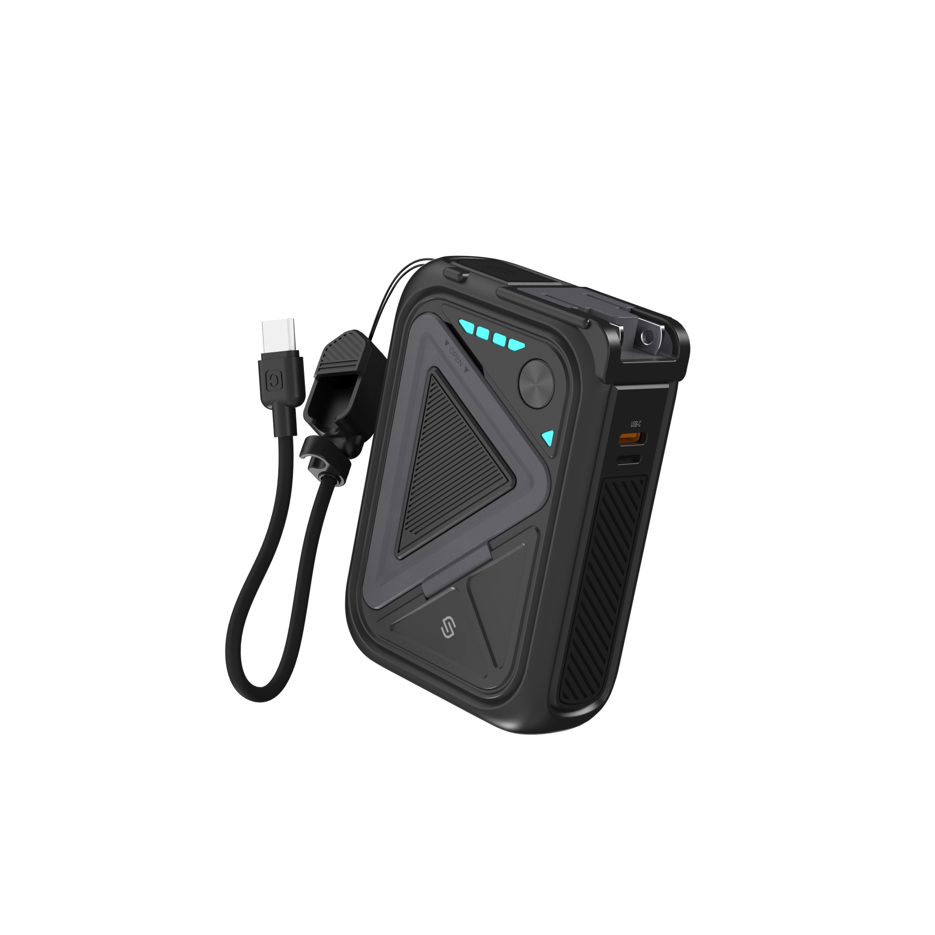 SEEK 全能充10合1行動電源10000mAh-黑