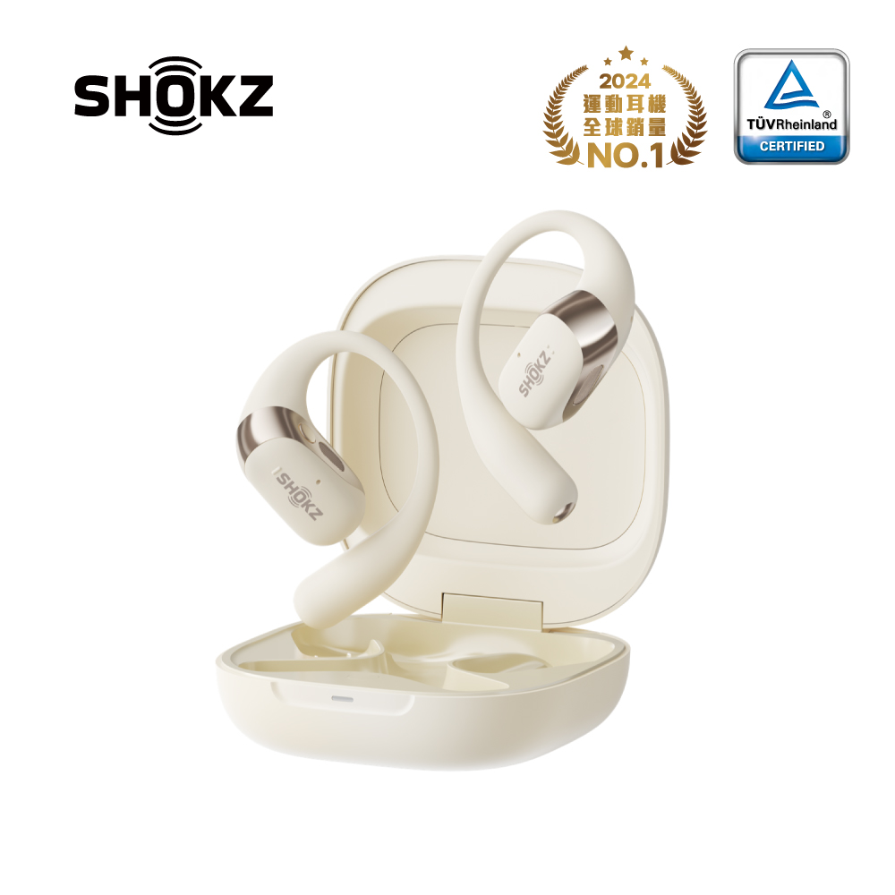SHOKZ OpenFit 2+開放式耳機-白