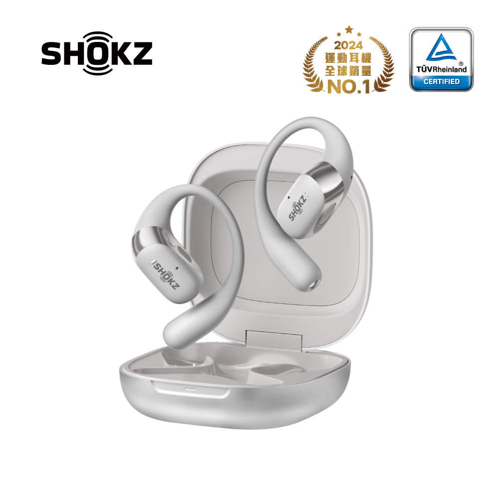 SHOKZ OpenFit 2+開放式耳機-銀