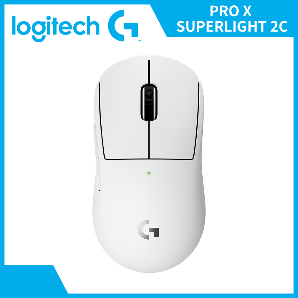 羅技 Logitech PRO X SUPERLIGHT 2C無線滑鼠-白