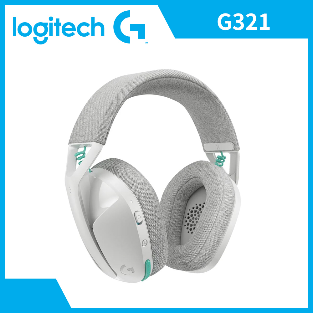 羅技 Logitech G321 LIGHTSPEED雙模無線耳機-白