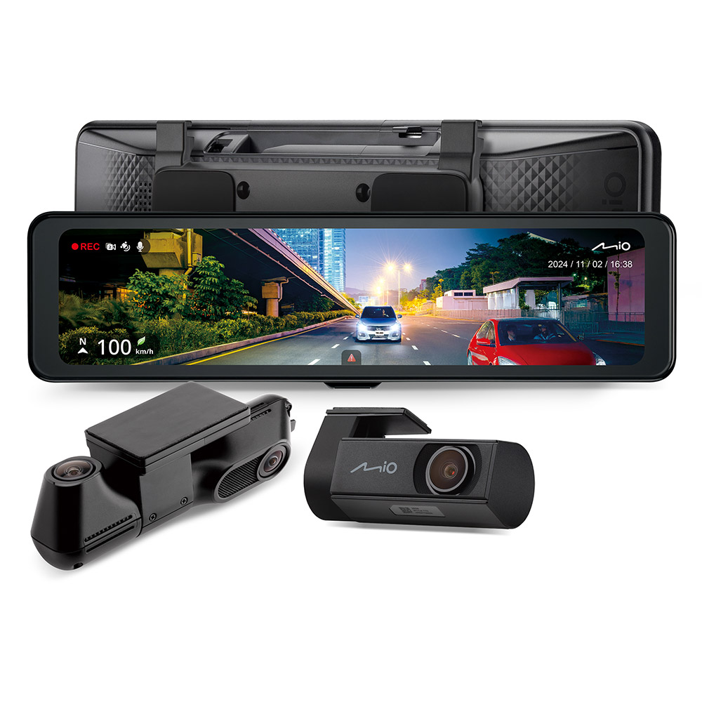 Mio MiVue R888W3三鏡頭後視鏡型行車記錄器
