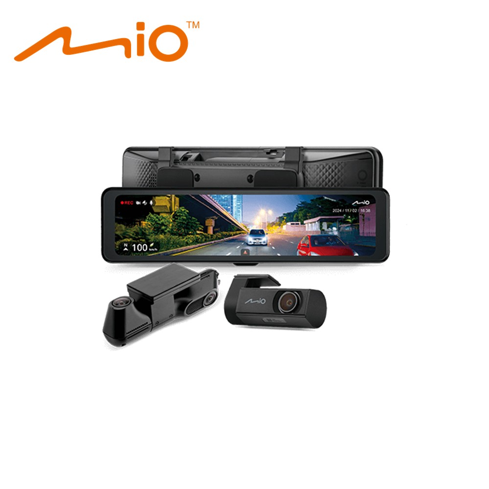 Mio MiVue R888W3三鏡頭後視鏡型行車記錄器