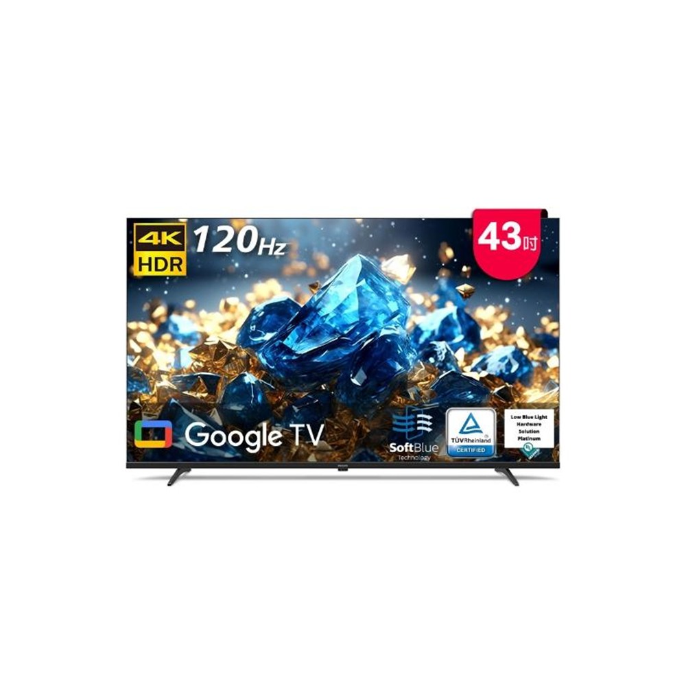 飛利浦 PHILIPS 43型 4K Google 舒視藍顯示器