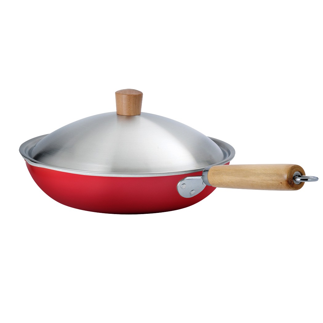 台灣三洋贈品-碳鋼萬用不沾煎炒鍋(DS-B11230R)