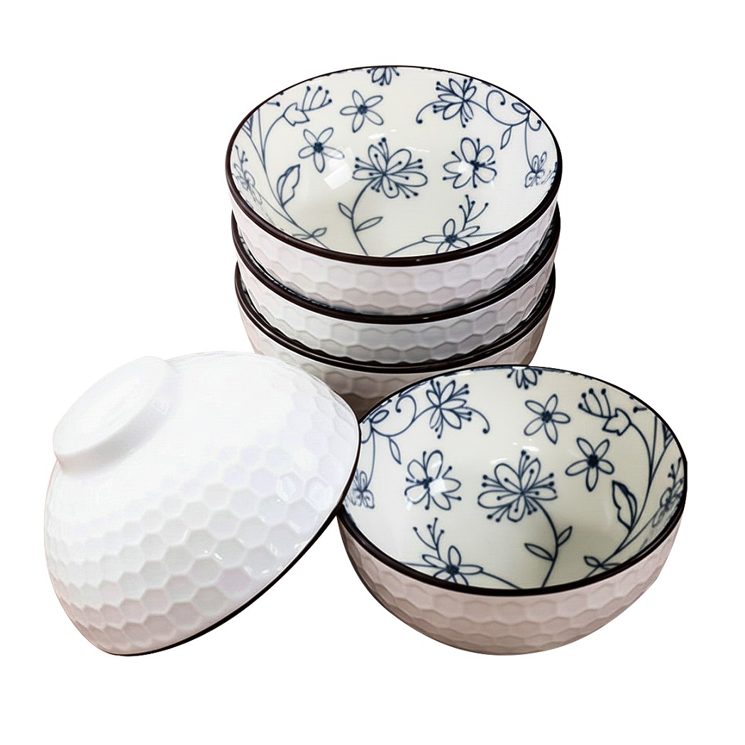 台灣三洋贈品-陶瓷飯碗五入組(SM-C125P)