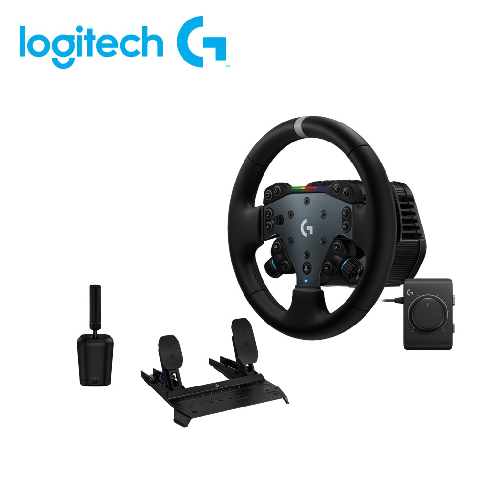 【羅技G賽車組】RS50 賽車模擬方向盤(PS/PC) + 變速器/手煞車 + 專業賽車踏板