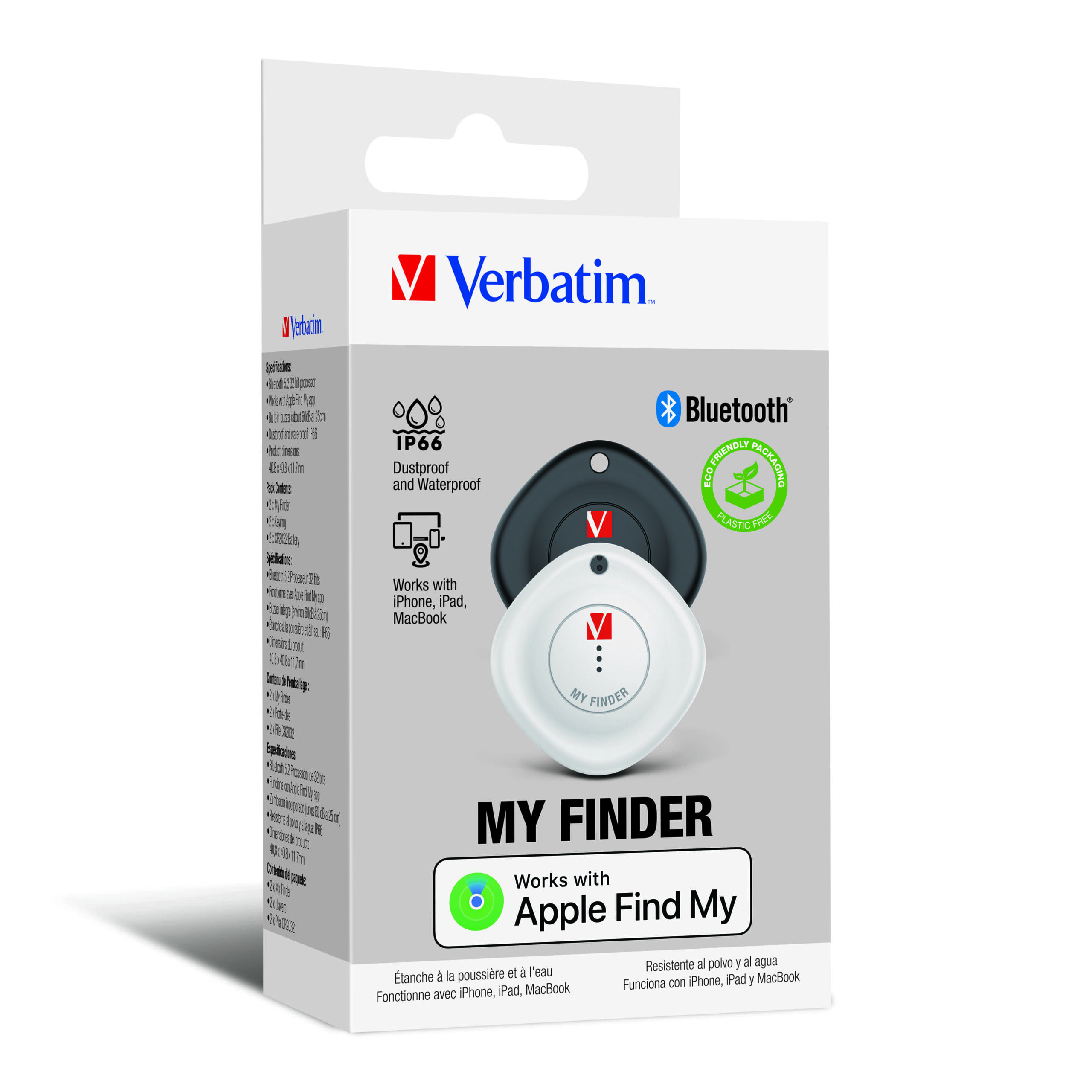 Verbatim MyFinder藍牙防丟追蹤器-2入