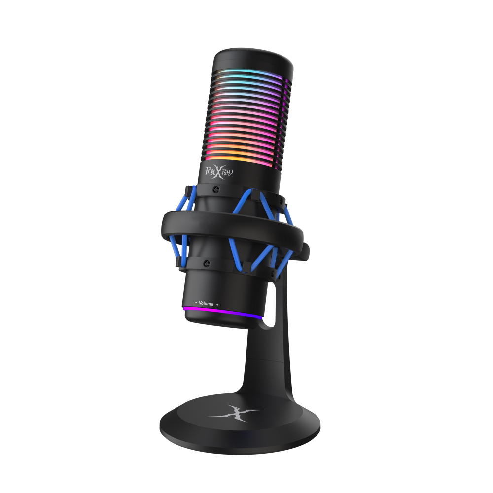 FOXXRAY脈衝雙指向降噪電競麥克風-黑