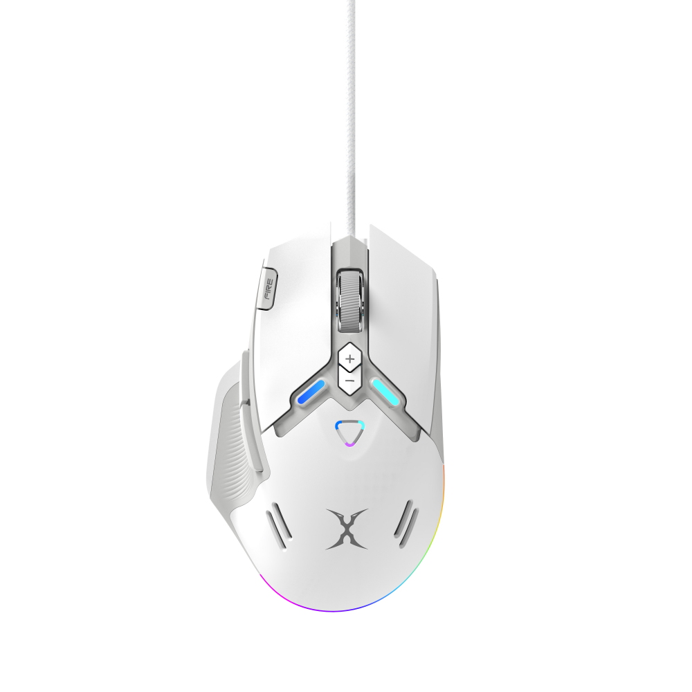 FOXXRAY風隼10鍵全自訂電競滑鼠-白