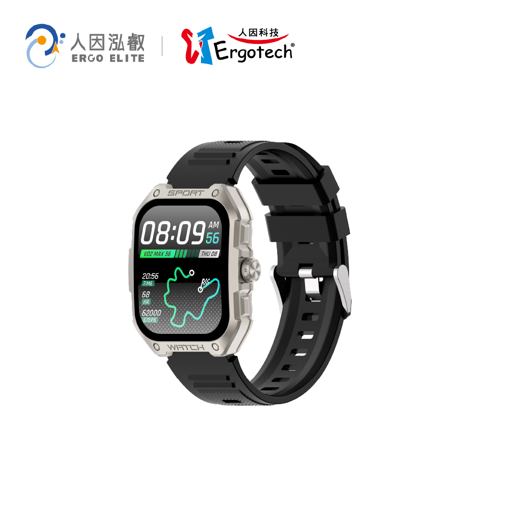 人因SW322 綺跡Ai GPS智慧通話腕錶-銀河黑