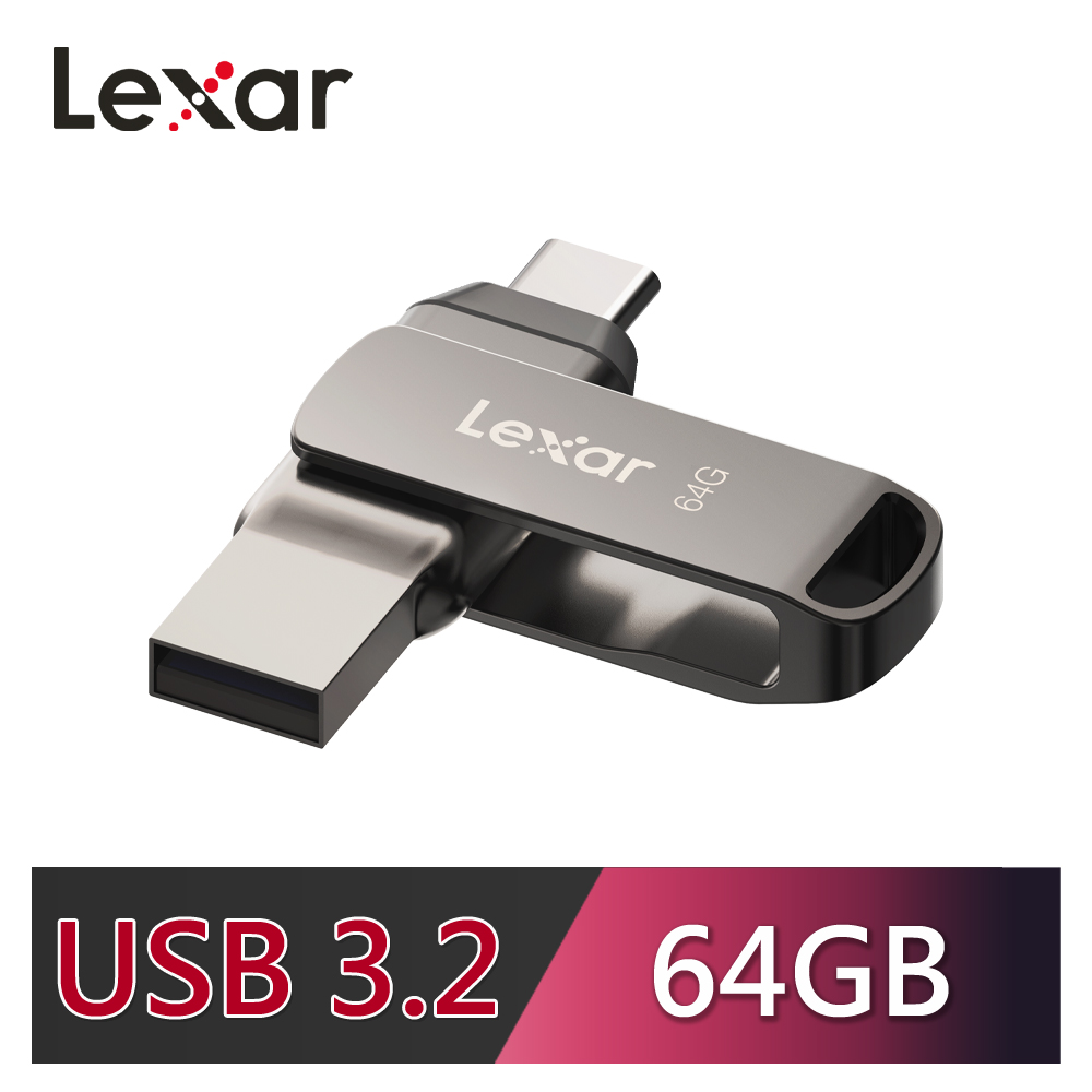 Lexar 雷克沙 D400 64GB Type-C 雙頭隨身碟