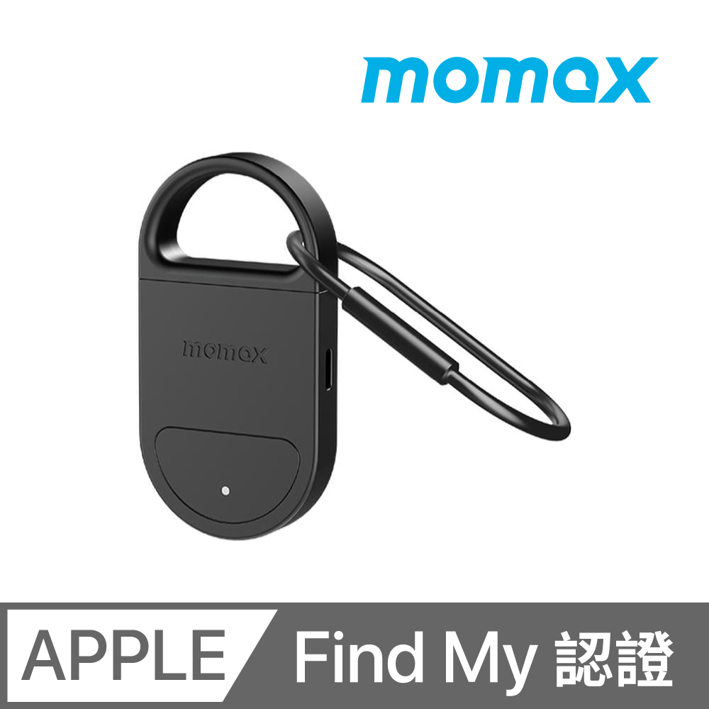Momax 防盜個人警報器Find My全球防丟器-黑