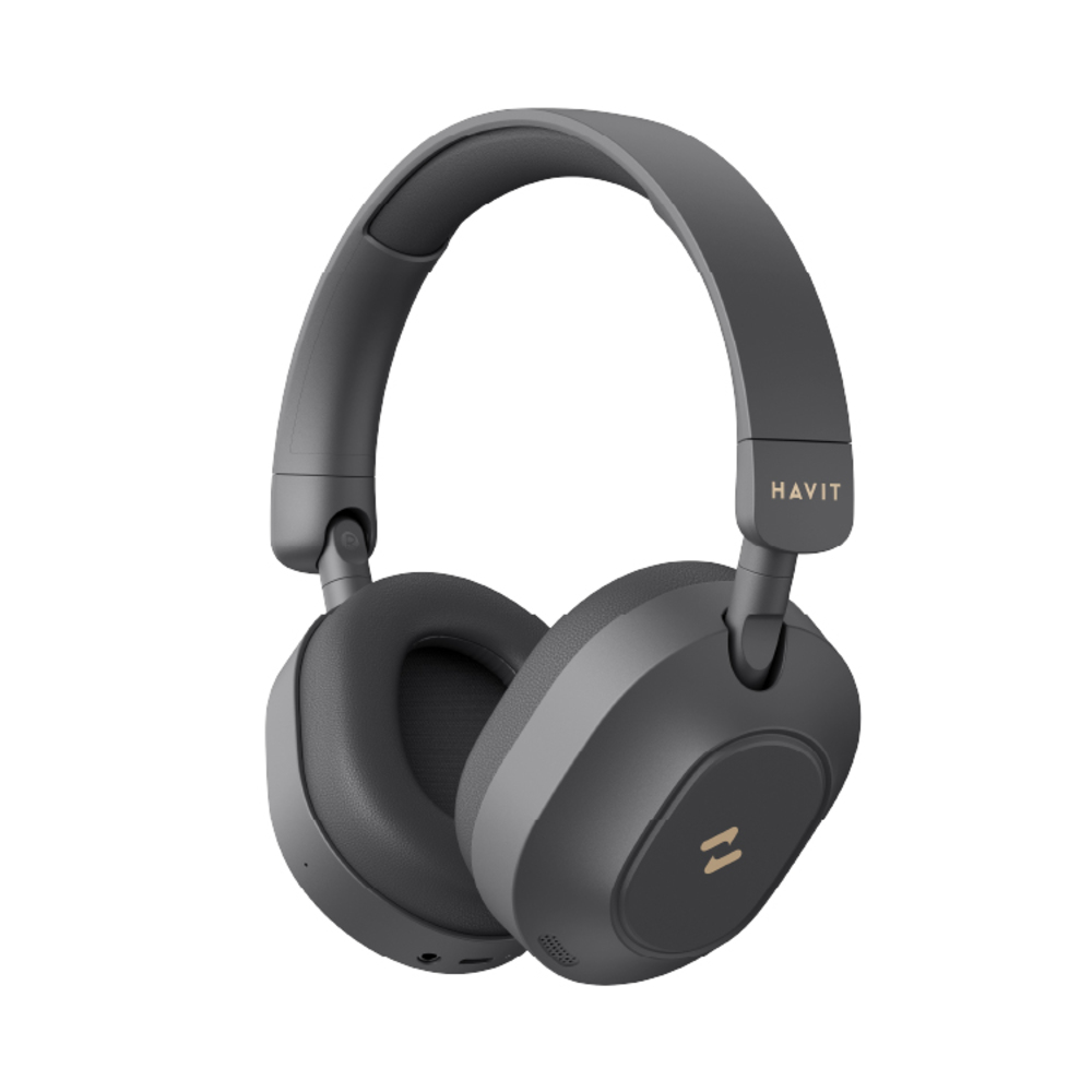 Havit 長續航靜界ANC藍牙耳罩式耳機-黑