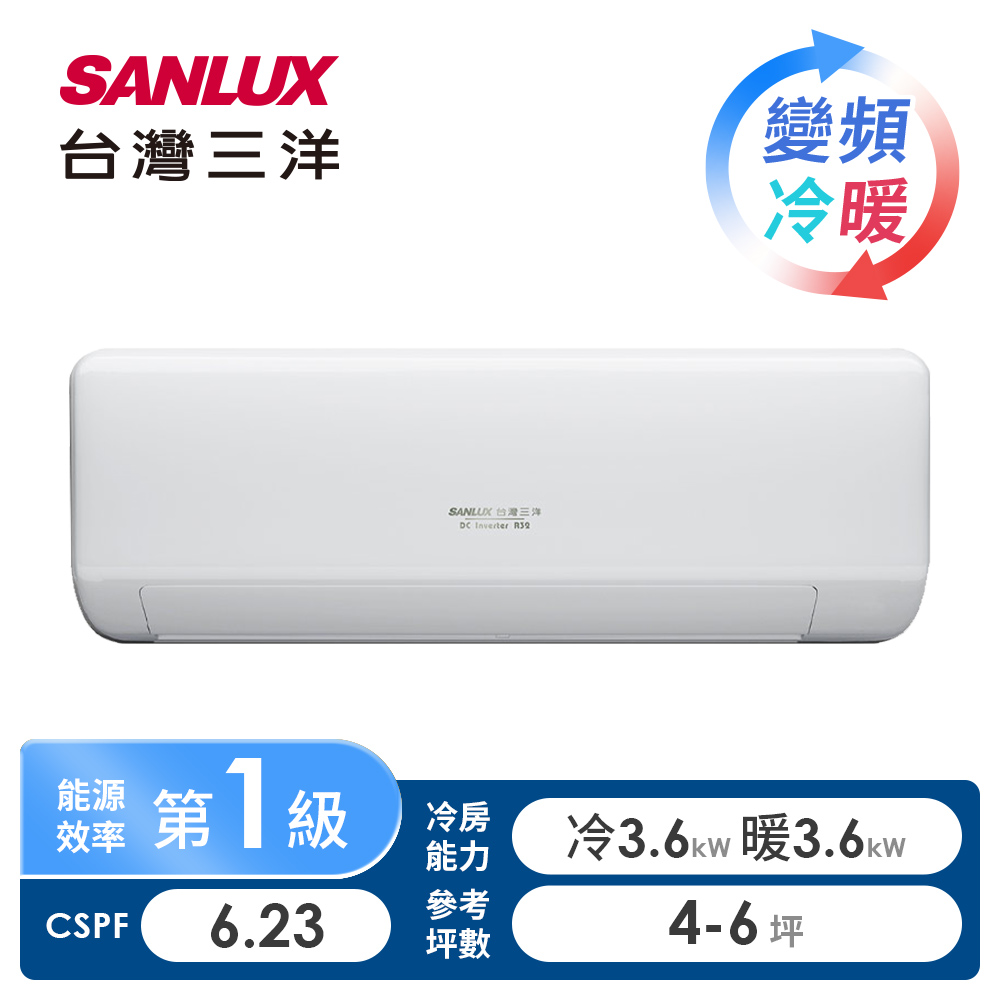 台灣三洋一對一變頻冷暖空調