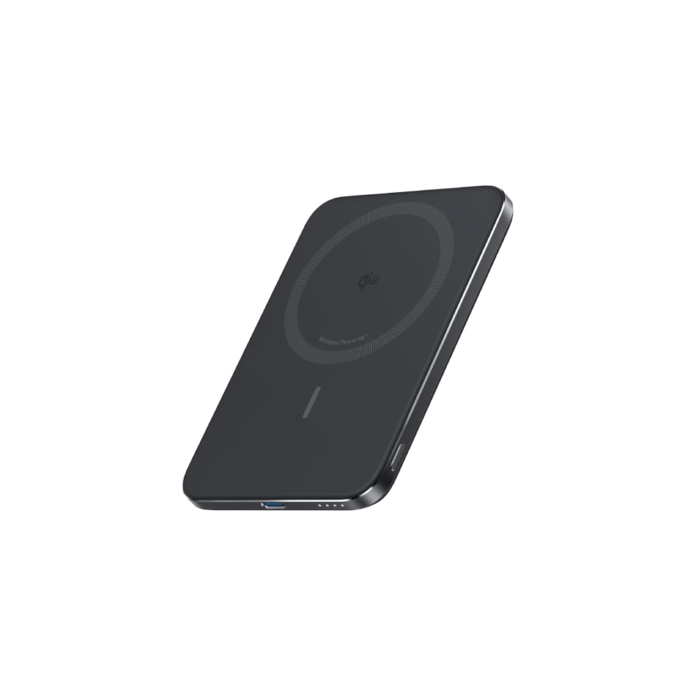 Anker A1665 Qi2 磁吸行動電源5000mAh-黑