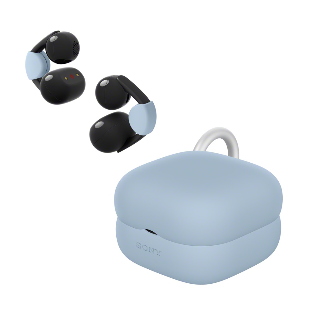 SONY LinkBuds Clip專用保護套-藍漾粉