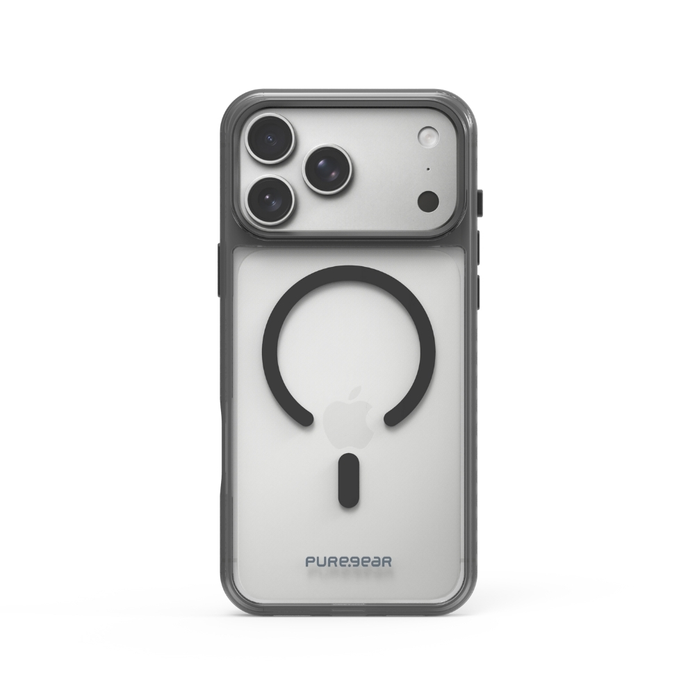 普格爾 i17 Pro冰鑽磁吸防摔保殼-黑鑽