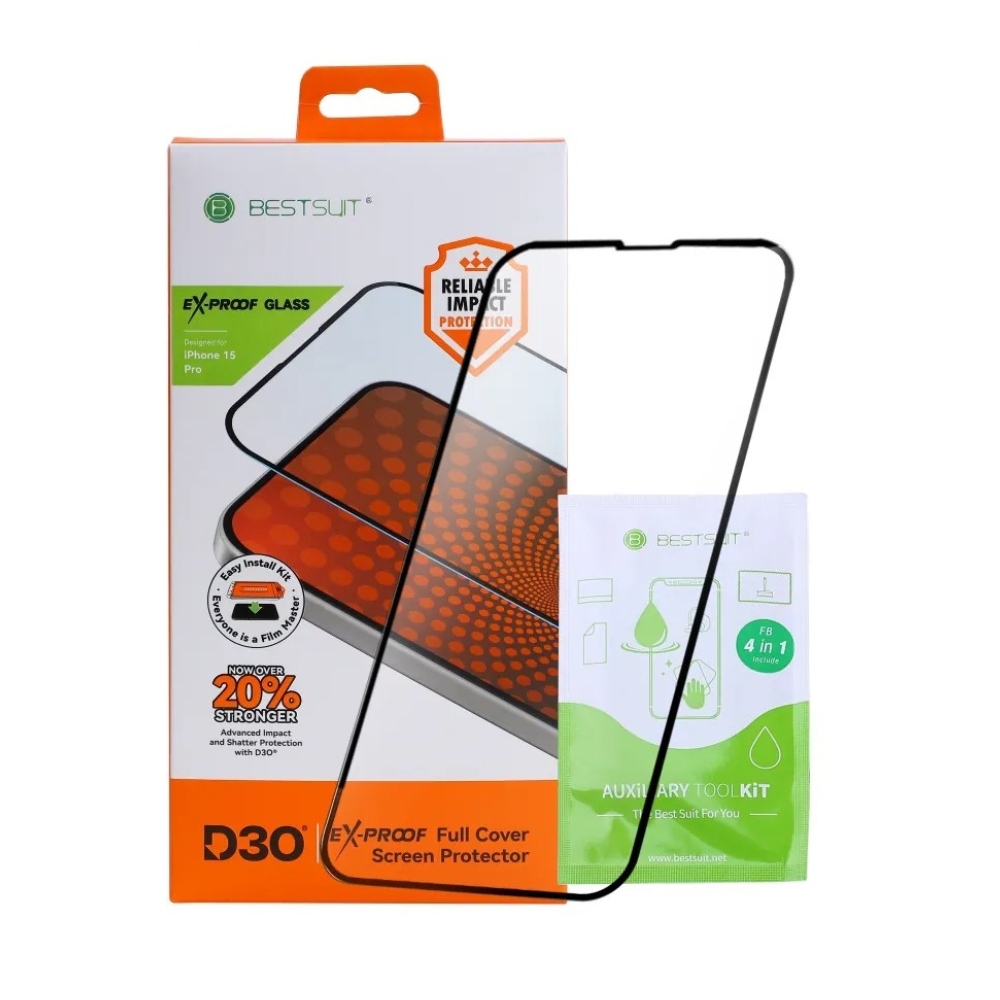 BESTSUIT i17 Pro D3O 防衝擊抗反射保護貼AR