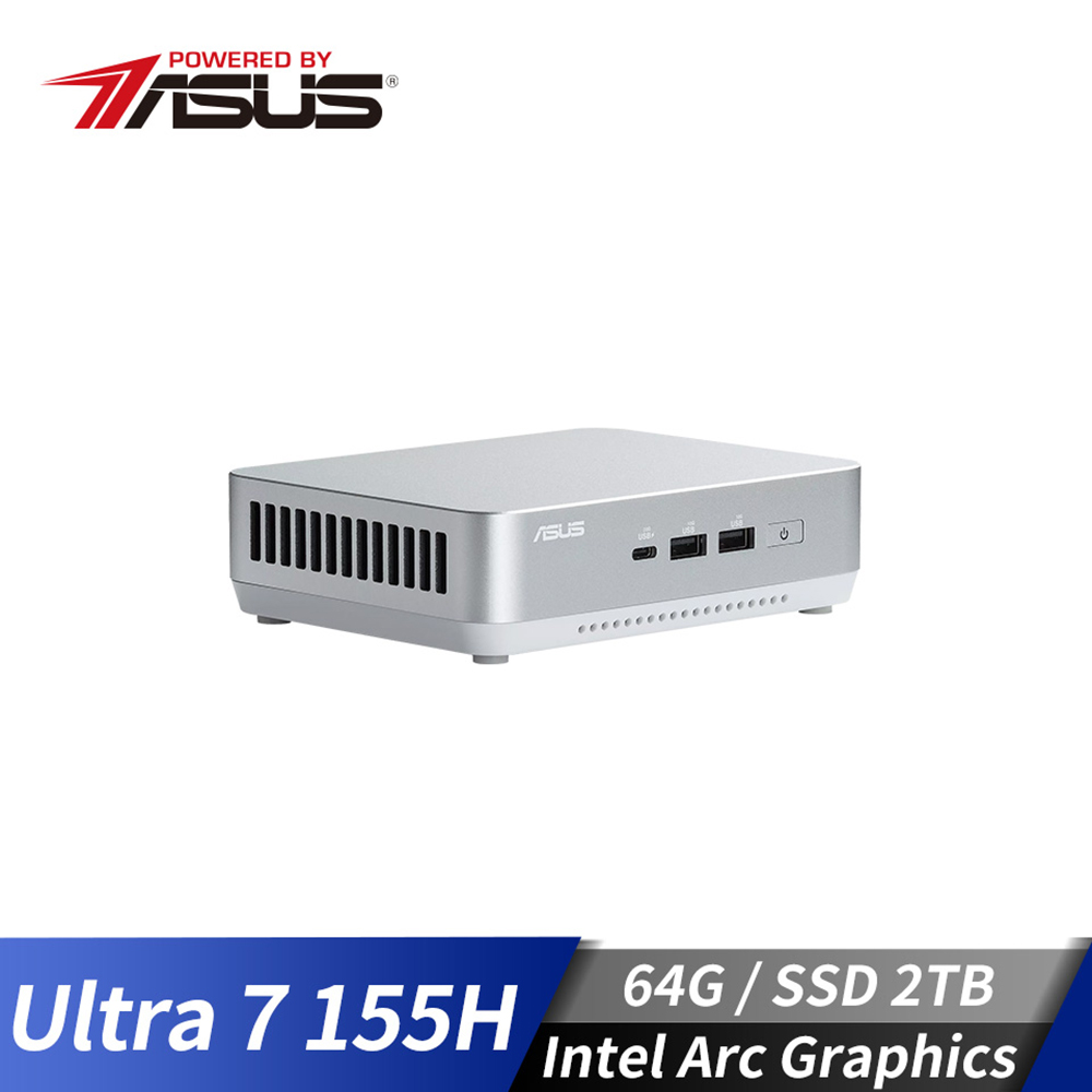 華碩 NUC 14 PRO PLUS 迷你電腦特仕版 (Ultra 7 155H/64G/2TB/W11)